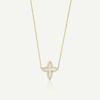 FLOWER CROSS Necklace