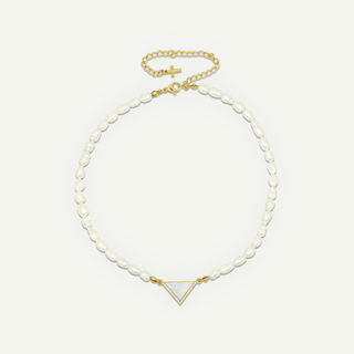 LOVE TRIANGLE Freshwater Pearl Necklace